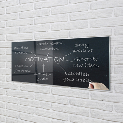 Szklany Panel Tablica z Motywacją