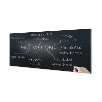 Szklany Panel Tablica z Motywacją