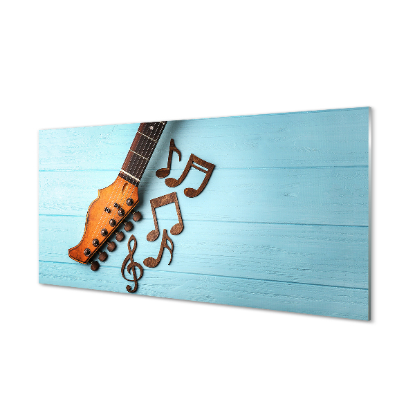 Szklany Panel Akordy na Gitarze