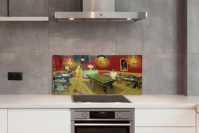 Szklany Panel Nocna Kawiarnia - Van Gogh