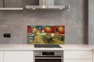 Szklany Panel Nocna Kawiarnia - Van Gogh