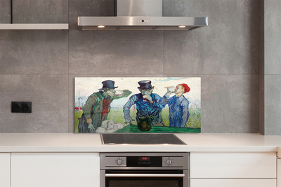 Szklany Panel Pijący - Vincent Van Gogh