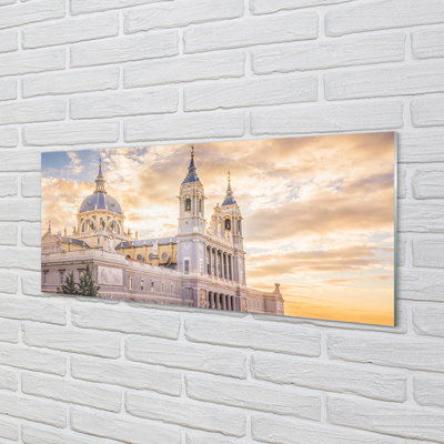 Panel Szklany Hiszpania Katedra zachód słońca
