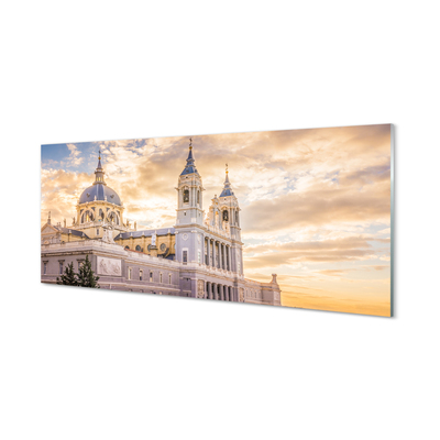 Panel Szklany Hiszpania Katedra zachód słońca