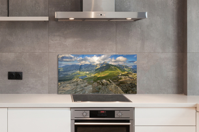 Szklany Panel Panorama Gór i Jeziora