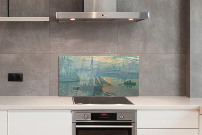 Szklany Panel Wschód Słońca - Claude Monet