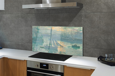 Szklany Panel Wschód Słońca - Claude Monet