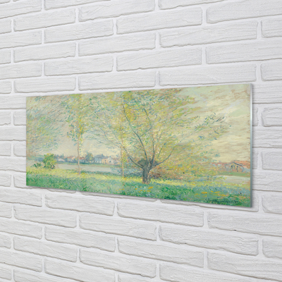 Szklany Panel Wierzby - Claude Monet