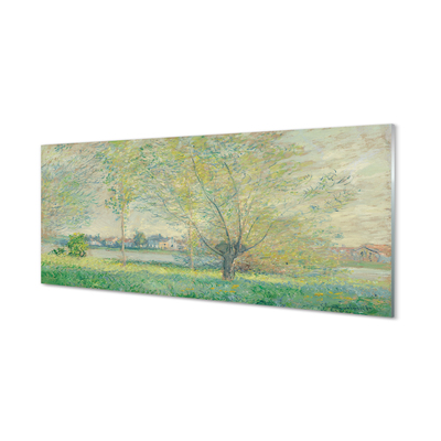Szklany Panel Wierzby - Claude Monet
