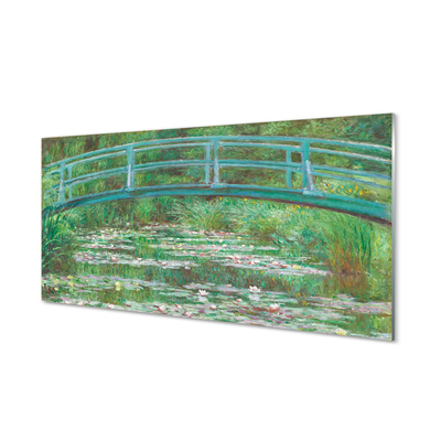 Szklany Panel Japońska Kładka - Claude Monet
