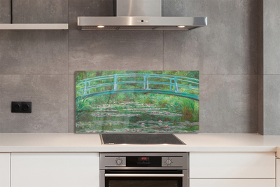 Szklany Panel Japońska Kładka - Claude Monet