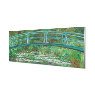 Szklany Panel Japońska Kładka - Claude Monet