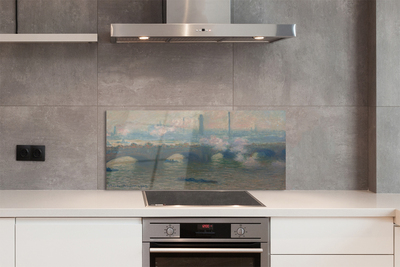 Szklany Panel Most w Waterloo - Claude Monet