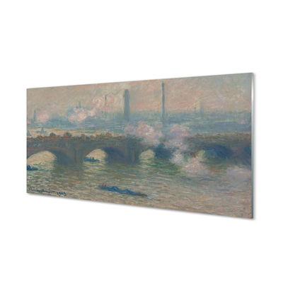Szklany Panel Most w Waterloo - Claude Monet