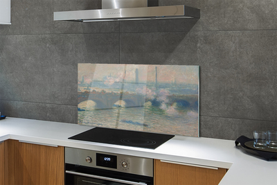 Szklany Panel Most w Waterloo - Claude Monet