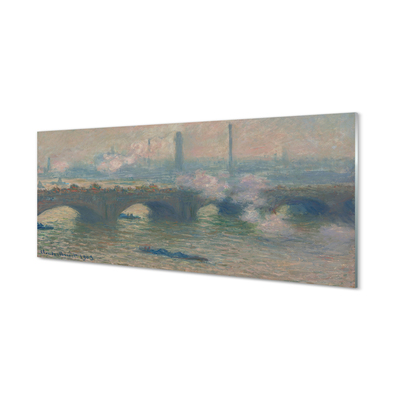Szklany Panel Most w Waterloo - Claude Monet