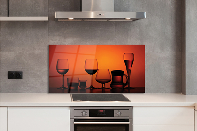 Szkło Ozdobne do Kuchni Zestaw Eleganckich Kieliszków