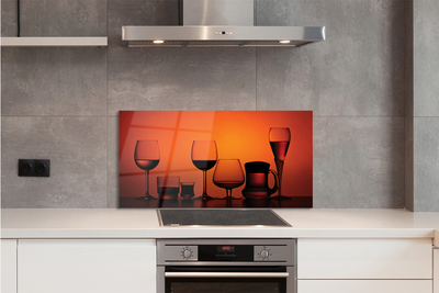 Szkło Ozdobne do Kuchni Zestaw Eleganckich Kieliszków