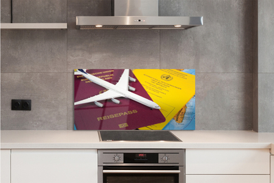 Panel nad Blat Kuchenny Atrybuty Podróżnika: Paszport i Mapa