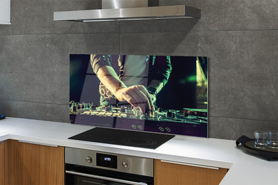 Panel szklany do Kuchni Sprzęt DJ-a i Słuchawki