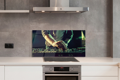 Panel szklany do Kuchni Sprzęt DJ-a i Słuchawki