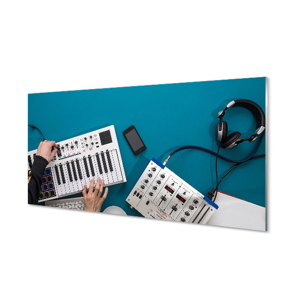 Panel szklany do Kuchni Stanowisko Mikserskie DJ-a