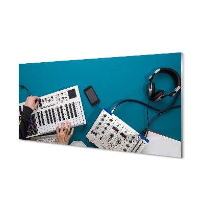 Panel szklany do Kuchni Stanowisko Mikserskie DJ-a