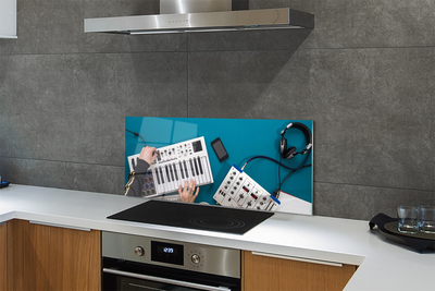 Panel szklany do Kuchni Stanowisko Mikserskie DJ-a