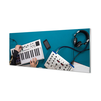 Panel szklany do Kuchni Stanowisko Mikserskie DJ-a