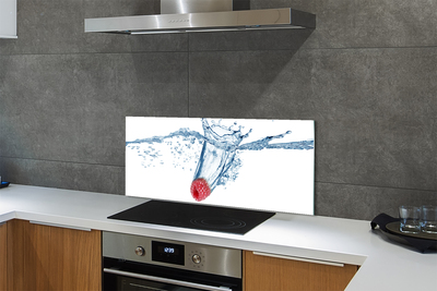 Szklany Panel Malina w Wodzie