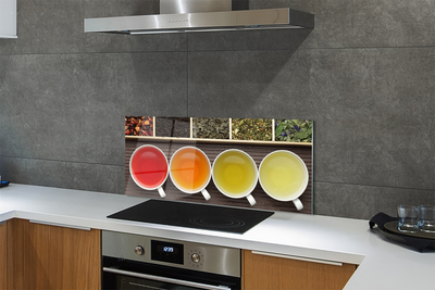 Szklany Panel Wybór Herbat Ziołowych