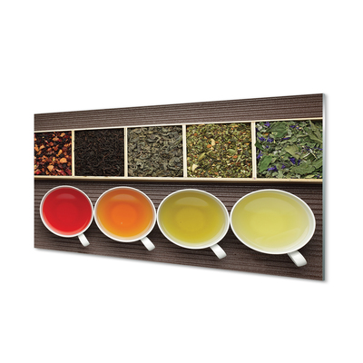 Szklany Panel Herbaty zioła