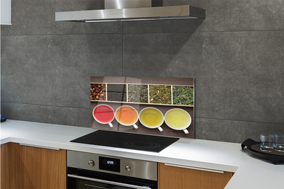 Szklany Panel Wybór Herbat Ziołowych