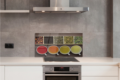 Szklany Panel Wybór Herbat Ziołowych