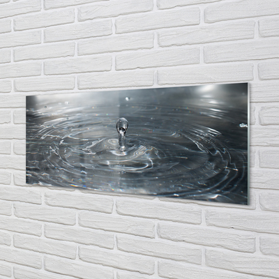 Szklany Panel Dynamika Kropli Wody