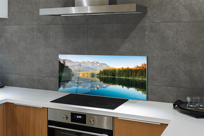 Panel Szklany Jezioro w Niemieckich Alpach