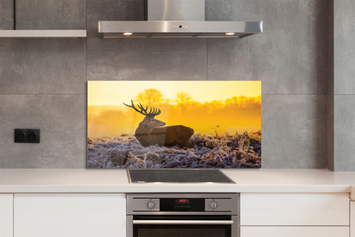 Panel nad Blat Kuchenny Zimowy Świt z Jeleniem