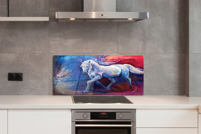 Szklany Panel Sylwetka Konia