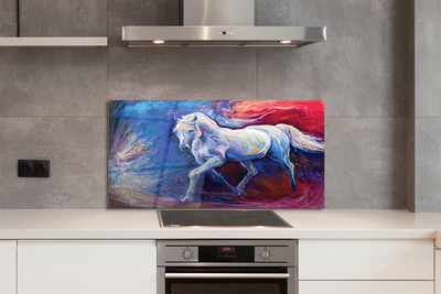 Szklany Panel Sylwetka Konia