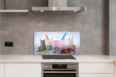 Panel szklany do Kuchni Kremowe Szejki Owocowe