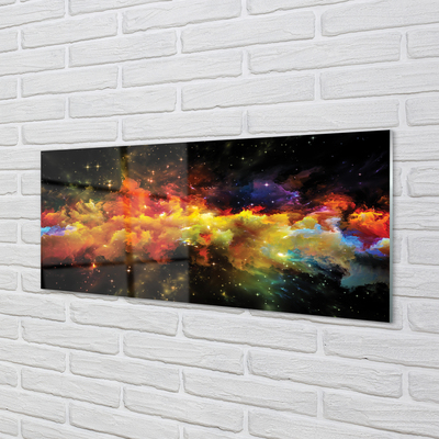 Panel Kuchenny Szklany Słoneczna Geometria Złota