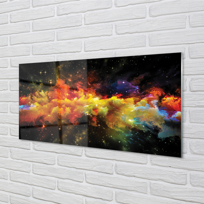 Panel Kuchenny Szklany Słoneczna Geometria Złota