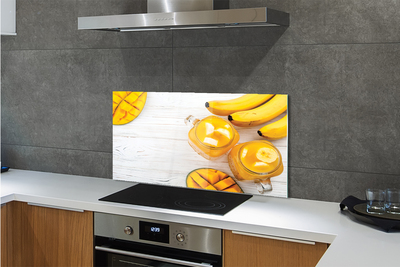 Panel szklany do Kuchni Egzotyczny Mix Mango i Banan
