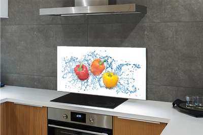 Panel nad Blat Kuchenny Kolorowe Papryki w Wodzie