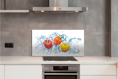 Panel nad Blat Kuchenny Kolorowe Papryki w Wodzie