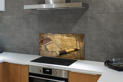 Szklany Panel Stara Mapa w Formie Zeszytu