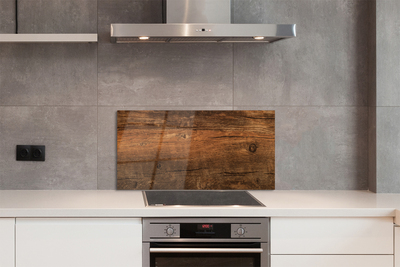 Szklany Panel Sęki na Drewnianej Desce