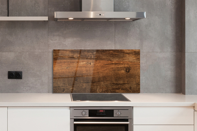 Szklany Panel Sęki na Drewnianej Desce