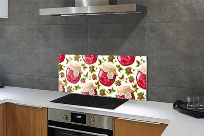 Panel szklany do Kuchni Domowe Powidła Malinowe