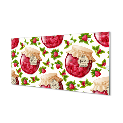 Panel szklany do Kuchni Domowe Powidła Malinowe